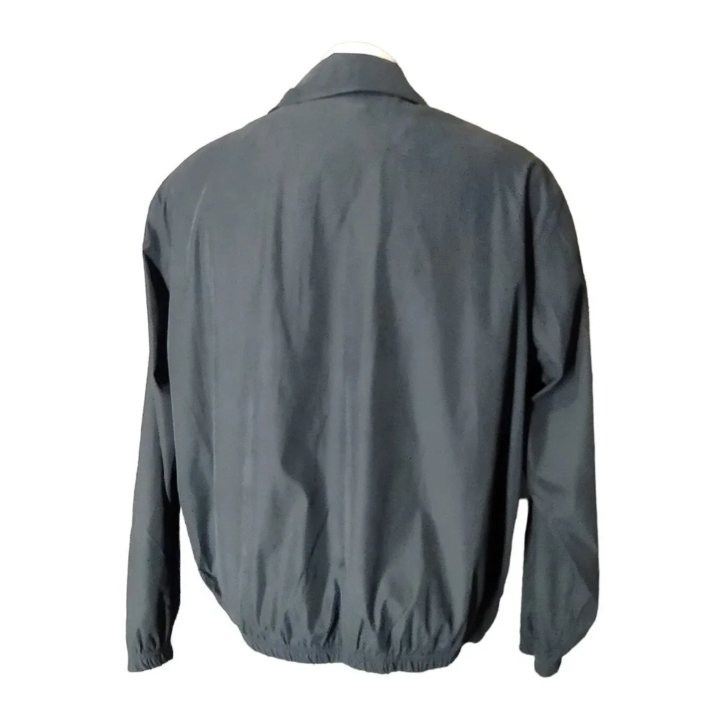 Weatherproof Jacket Men's Large Paris Las Vegas Windbreaker Black Norm Core Y2K